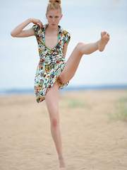 Having some fun with guys is all this teen prefers as she lets every one of her clothes slip off one by one.